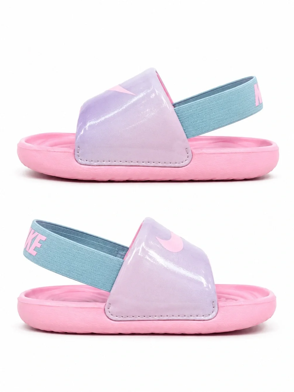 Nike Toddler Slide Sandals Pink Pastel Slingback Size 5C